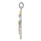 Sterling Silver Gold Plated Crucifix Pendant Jewerly 67.7mm x 34mm